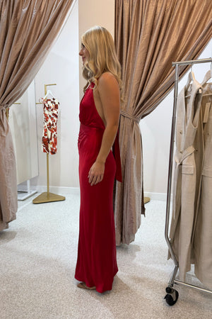 Shona Joy Tatum Halter Neck Maxi Dress | Grenadine