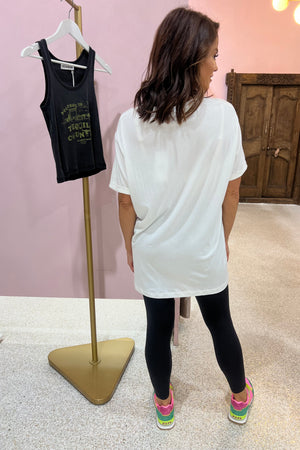 The Laundry Room This Aint't Texas Oversized Tee | White