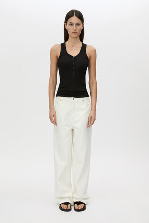 C&M Camilla & Marc Nora Button Down Tank | Black