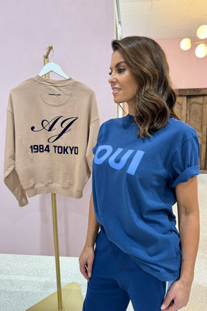 Araminta James Parisienne Tee | Estate Blue