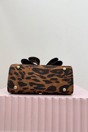 Olga Berg Kenendy Top Handle Bag | Leopard