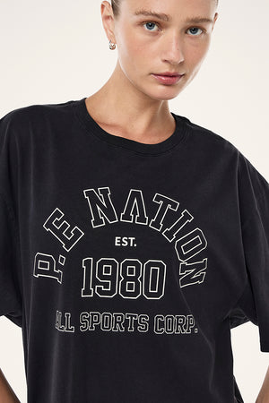 P.E Nation Altitude Tee | Washed Black