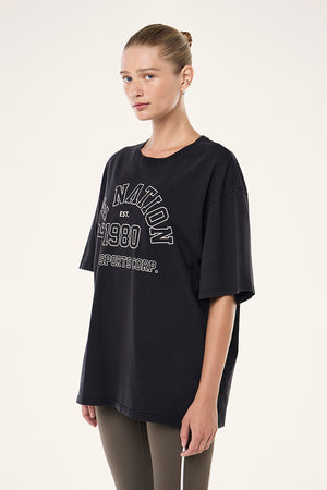 P.E Nation Altitude Tee | Washed Black