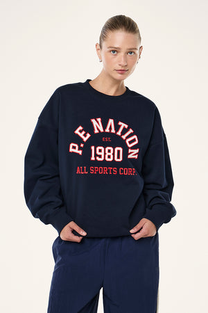 P.E Nation Backspin Sweat | Dark Navy