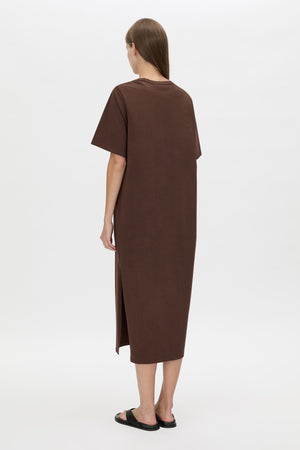 C&M Camilla & Marc Juno Knot Tee Dress | Chocolate