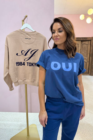 Araminta James Parisienne Tee | Estate Blue