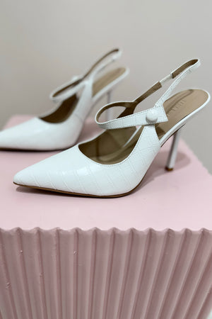 By Lana Wilkinson Sophie Mary Jane Heel | White