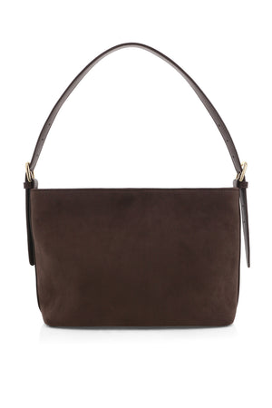 Billini Emerson Handle Bag | Dark Cacao Suede