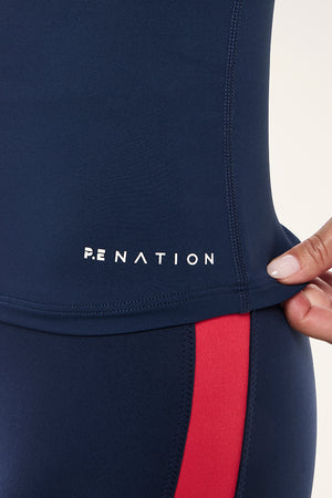 P.E Nation Foundation Long Sleeve Top| | Dark Navy