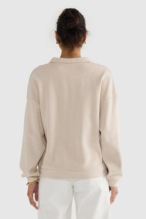ORTC Ava Polo Sweater | Bone