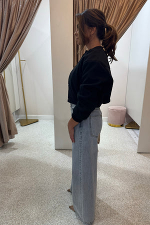Chosen By Fifi & Annie The Cropped Bomber Jacket | Black