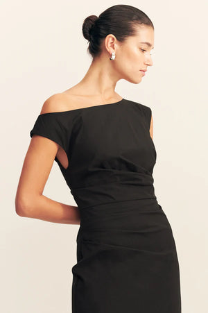 Shona Joy Campbell Off Shoulder Maxi Dress | Black