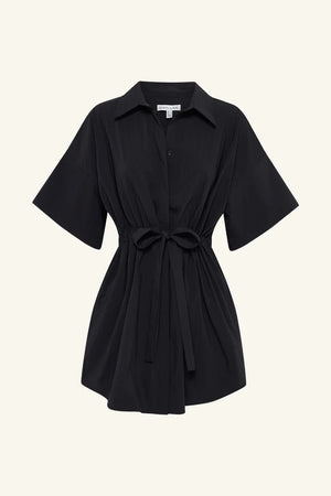 Shona Joy Campbell Drawstring Dress | Black