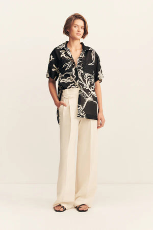 Shona Joy Lila Short Sleeve Shirt | Shadow Bloom