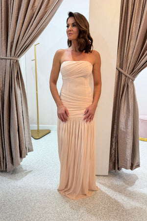 Misha The Ember Wrapped Maxi Dress | Dusty Pink