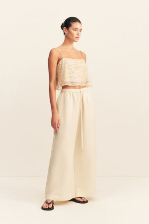 Shona Joy Everly Crop Cami | Macadamia