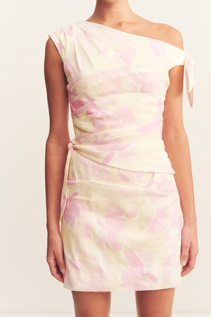 Shona Joy Addison Tie Cut Out Mini Dress | Blush