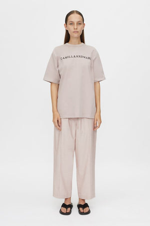 C&M Camilla & Marc Capella Overized Logo Tee| Birch