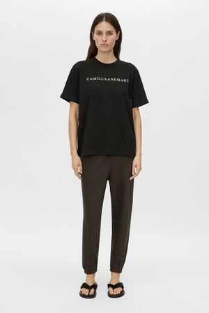 C&M Camilla & Marc Capella Oversized Logo Tee| Black