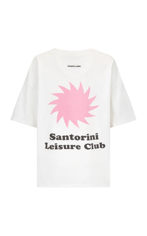Araminta James Santorini Oversized Tee | Warm White