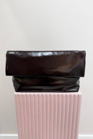 Billini Rylee Clutch Bag | Merlot Crinkle Patent