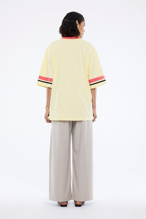 Ena Pelly Snake Jersey Tee | Panna Cotta