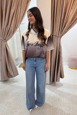 Bec + Bridge Zelia Jersey T-Shirt | Bitter Chocolate Ombre