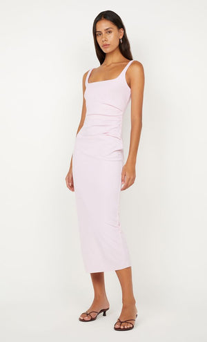 Bec + Bridge Aveline Tuck Midi Dress | Ballet Pink