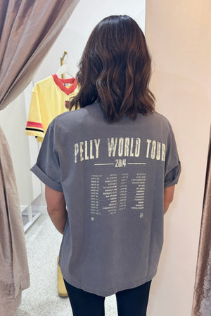 Ena Pelly World Tour Tee | Washed Grey