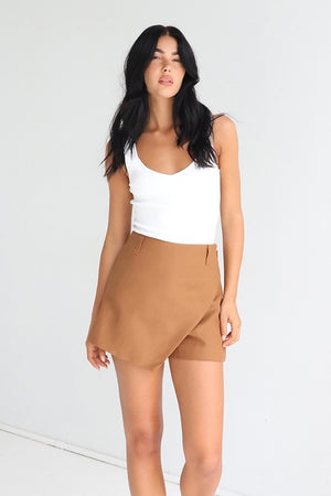Madison The Label Anthea Skort | Chocolate