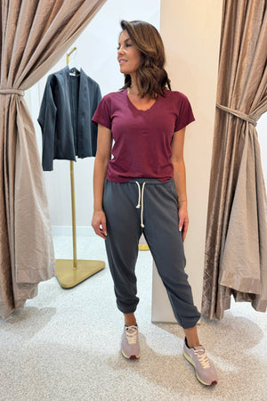 Perfect White Tee Johnny French Terry Easy Sweat Pant | Charcoal