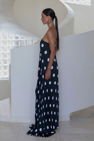 L'idee Black Tie Gown | Polka Noir
