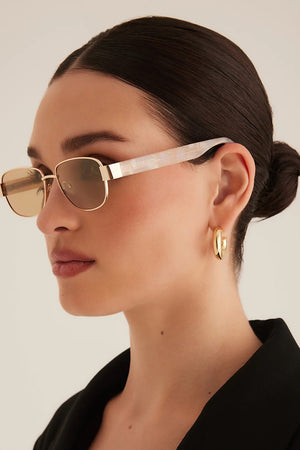 Banbe The Addison | Gold Pearl Tort Beige