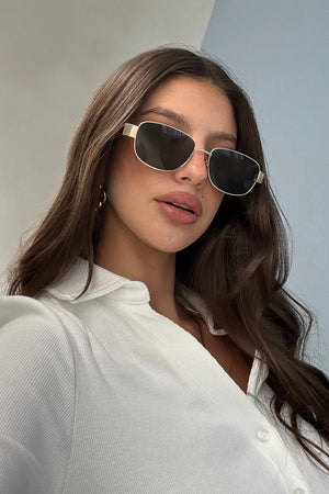 Banbe The Addison | Gold Havana Tort Green