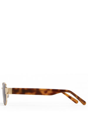 Banbe The Addison | Gold Havana Tort Green