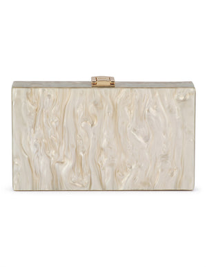Olga Berg The Erika Acrylic Wave Bag | Natural