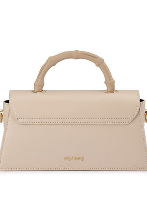 Olga Berg The Phoebe Bamboo Handle Bag | Mink