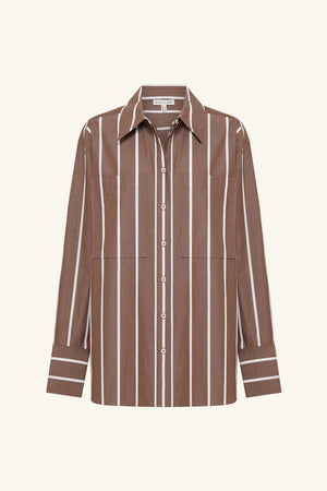 Shona Joy Spencer Shirt | Cafe Au Lait