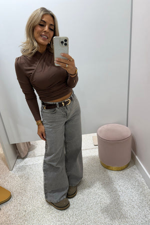 Madison The Label Adalia Top | Espresso