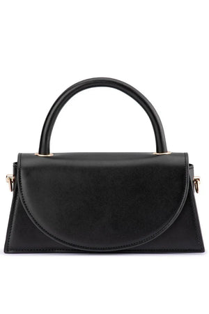 Olga Berg The Hailey Top Handle Clutch Bag | Black