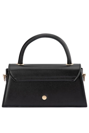 Olga Berg The Hailey Top Handle Clutch Bag | Black