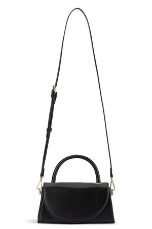 Olga Berg The Hailey Top Handle Clutch Bag | Black