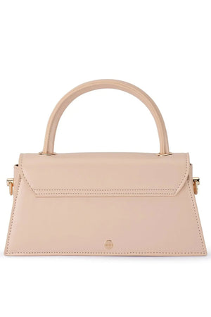 Olga Berg The Hailey Top Handle Clutch Bag | Natural