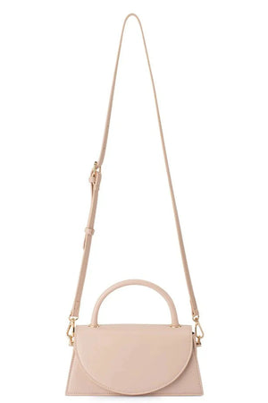 Olga Berg The Hailey Top Handle Clutch Bag | Natural