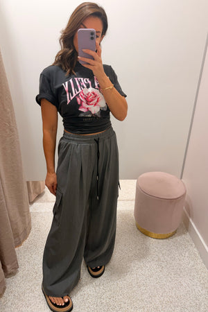 Ena Pelly Maya Utility Pant | Charcoal