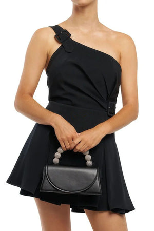Olga Berg The Gianna Top Handle Clutch | Black