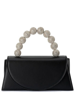 Olga Berg The Gianna Top Handle Clutch | Black