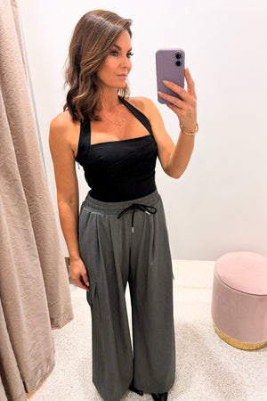 Ena Pelly Maya Utility Pant | Charcoal