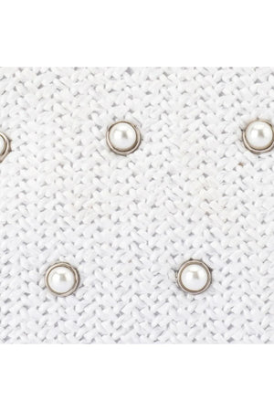 Olga Berg The Kaia Clutch Bag | White