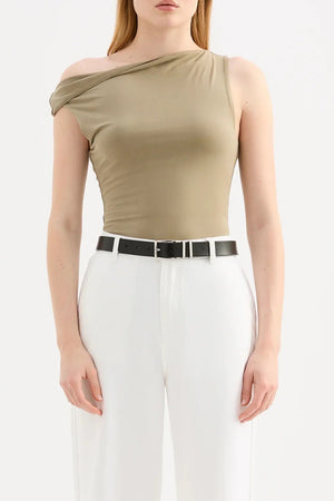 Nude Lucy Chelsea Top | Deep Sage